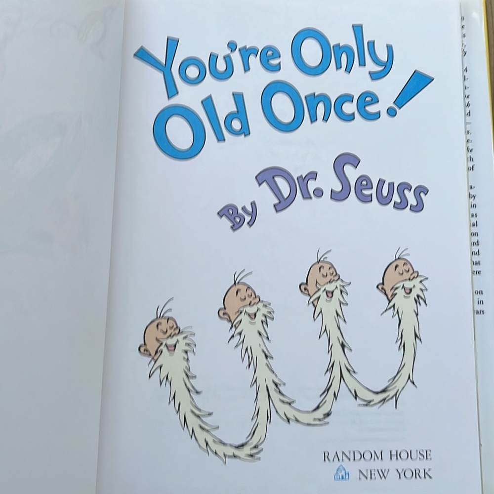 You’re Only Old Once! By Dr. Seuss A Book For Obsolete Children 1986 Hardcover - Picture 3 of 12